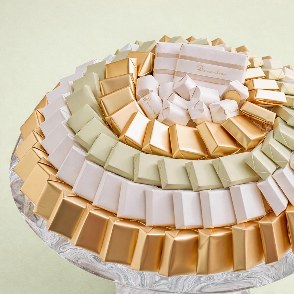 Crystal Bohemian Round Chocolate Gift | Luxury Gift Arrangement by Panache