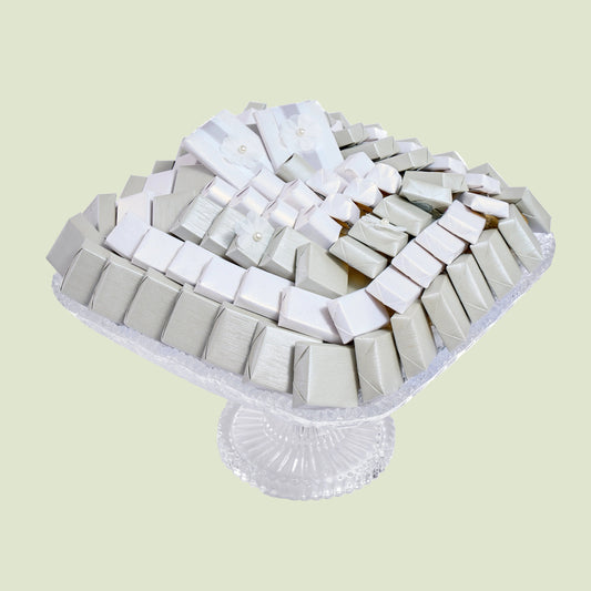 Crystal White Vase Chocolate Gift | Luxury Gift Arrangement by Panache