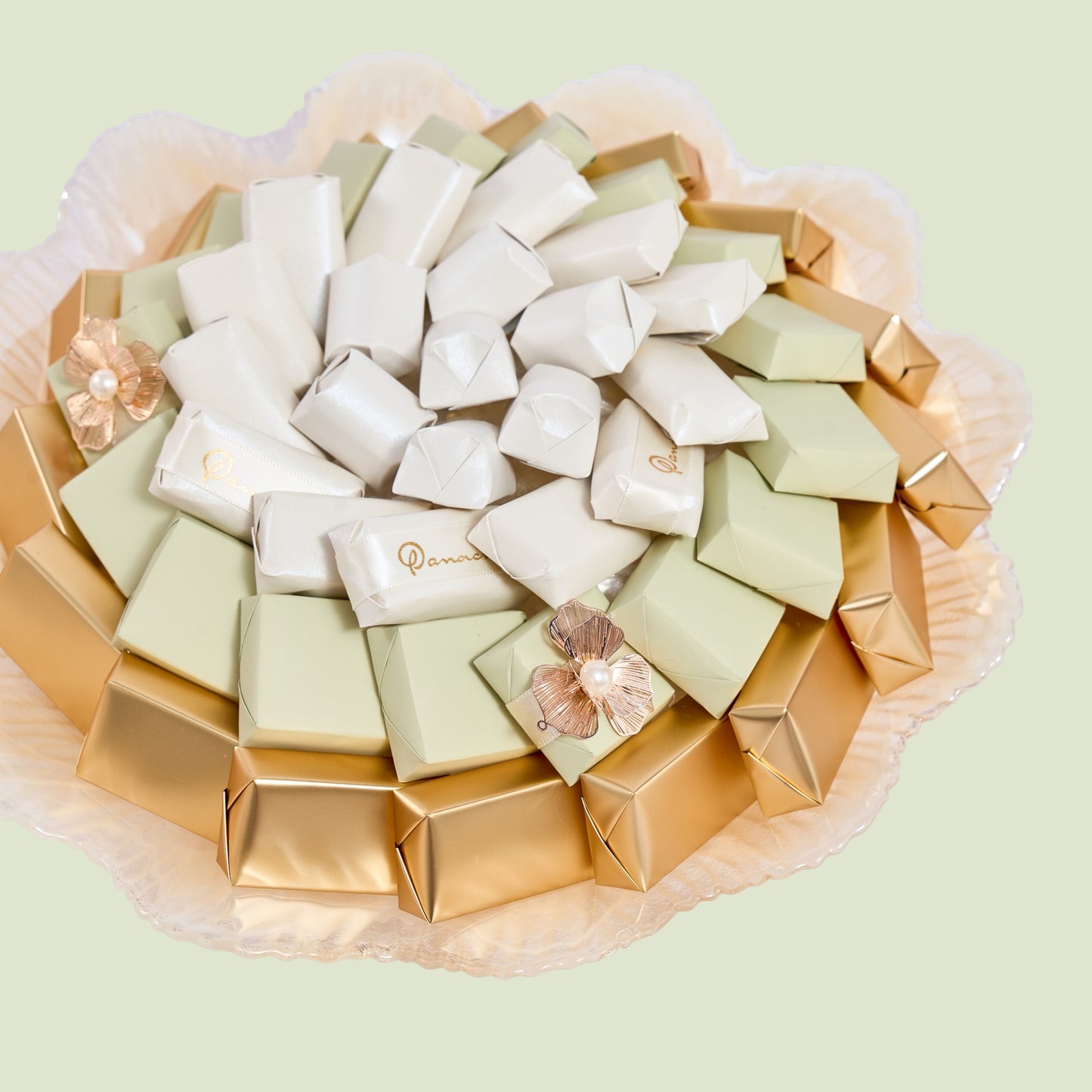 Murano Glass Gold Chocolate Gift | Luxury Gift Arrangement by Panache