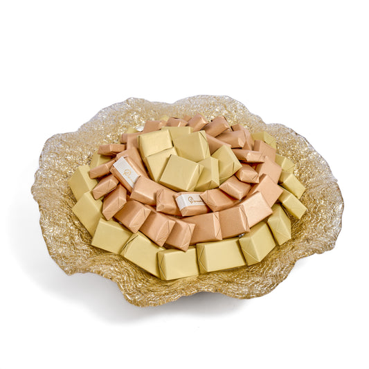 Glass Wavy Gold