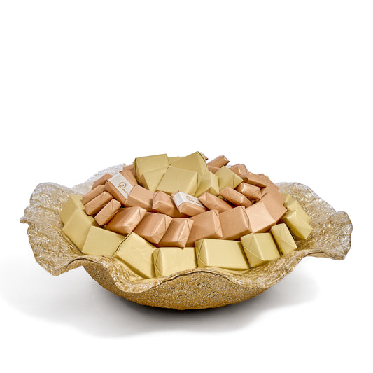 Glass Wavy Gold