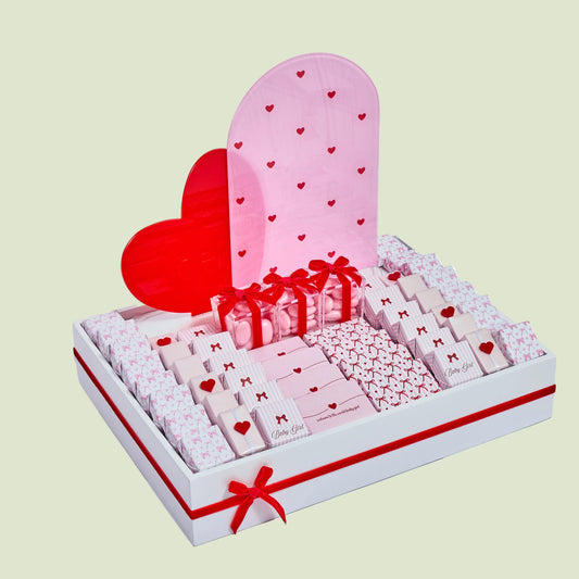 Baby Girl Love Wooden Tray | Luxury Gift Arrangement by Panache