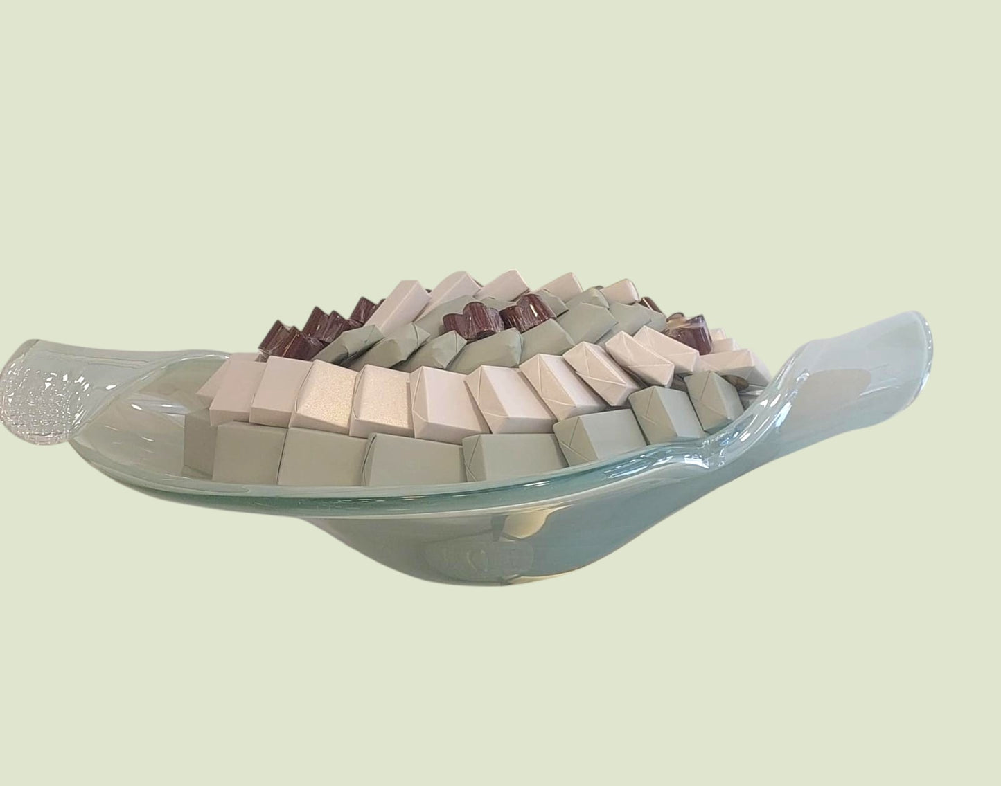 Artisan Sculpted Glass Arrangement | Luxury Wrapped Chocolates by Panache