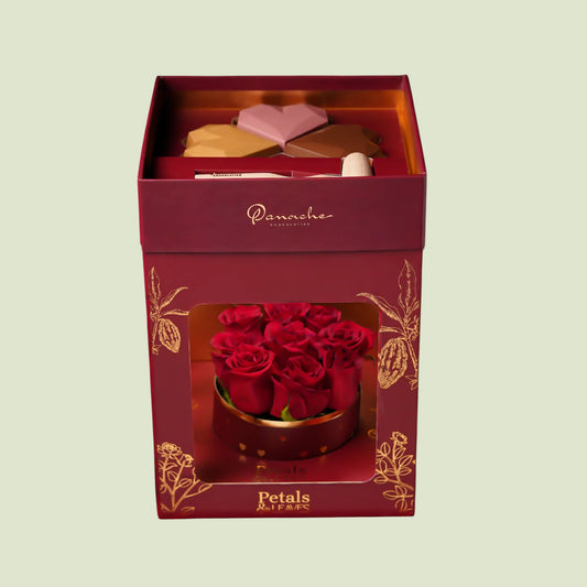 Love Capsule | Luxury Chocolate & Floral Gift Box by Panache