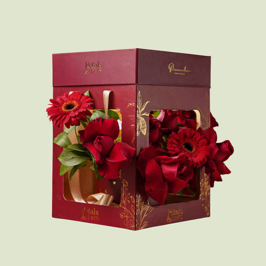 Love Capsule | Luxury Chocolate & Floral Gift Box by Panache