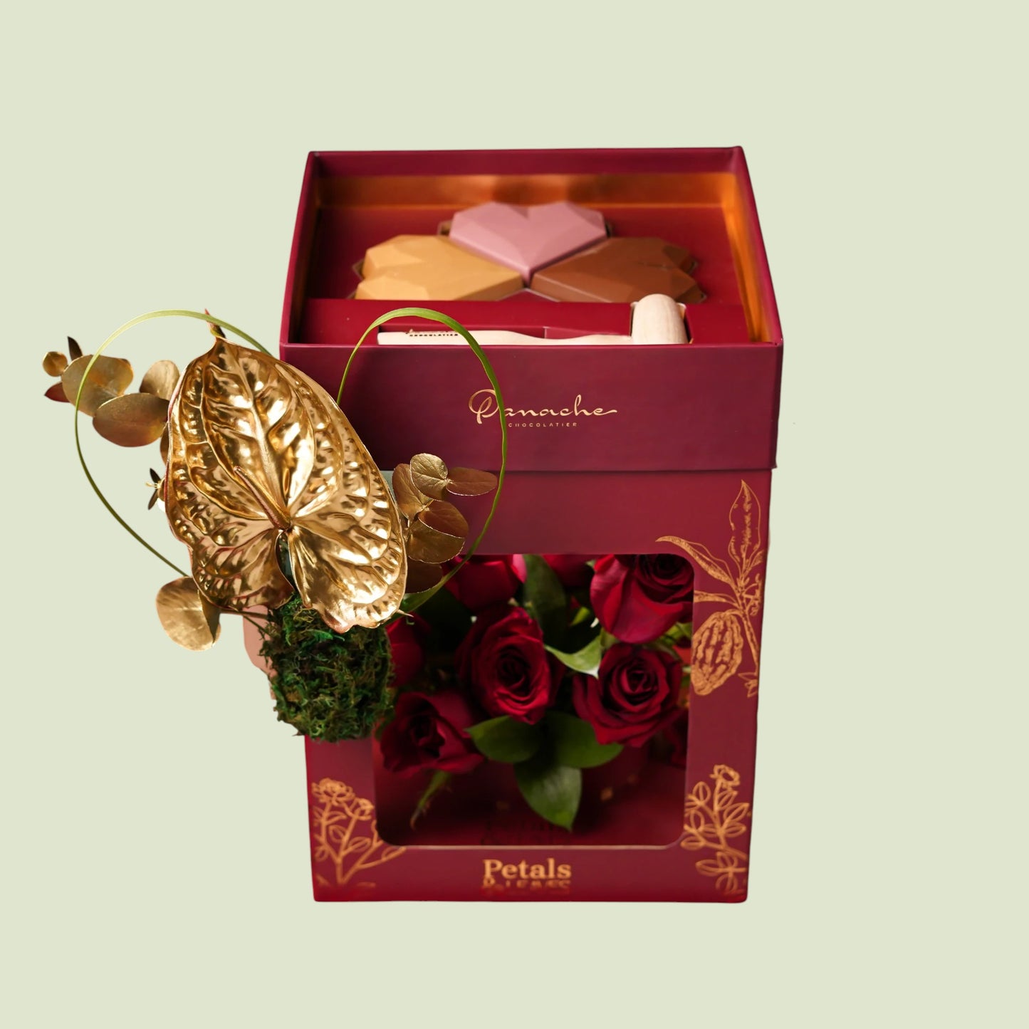 Love Capsule | Luxury Chocolate & Floral Gift Box by Panache