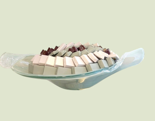 Artisan Sculpted Glass Arrangement | Luxury Wrapped Chocolates by Panache