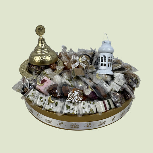 Ramadan Lantern Round Arrangement | Luxury Ramadan Gift Arrangement by Panache