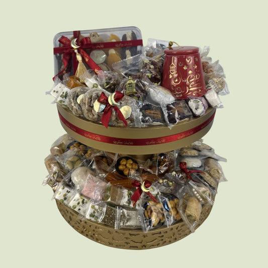 Ramadan Grand Two-Tier Arrangement | Luxury Ramadan Gift Arrangement by Panache