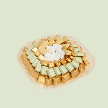 Murano Glass Gold Chocolate Gift | Luxury Gift Arrangement by Panache