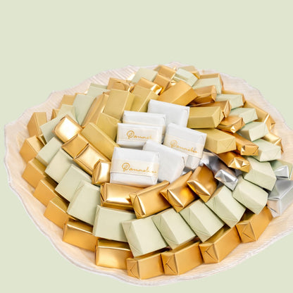 Murano Glass Gold Chocolate Gift | Luxury Gift Arrangement by Panache