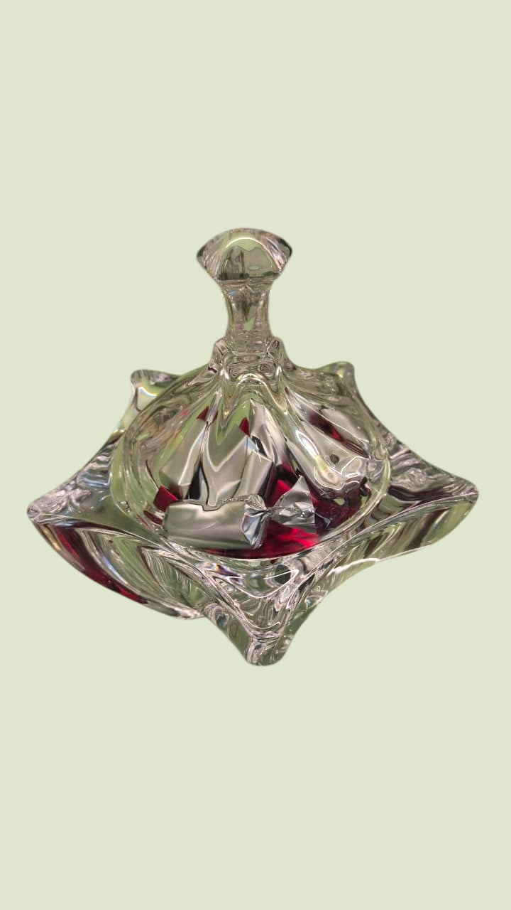 Star Crystal Gift Bowl with Lid  | Luxury Chocolate Gift by Panache