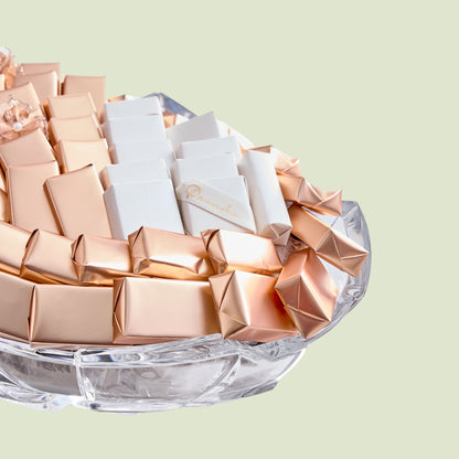 Crystal Bohemian Oval Chocolate Gift | Luxury Gift Arrangement by Panache