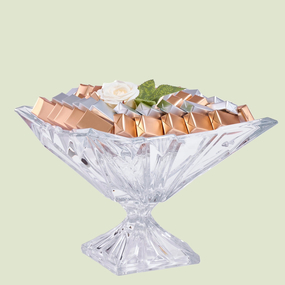 Crystal Bohemian Square Chocolate Gift | Luxury Gift Arrangement by Panache