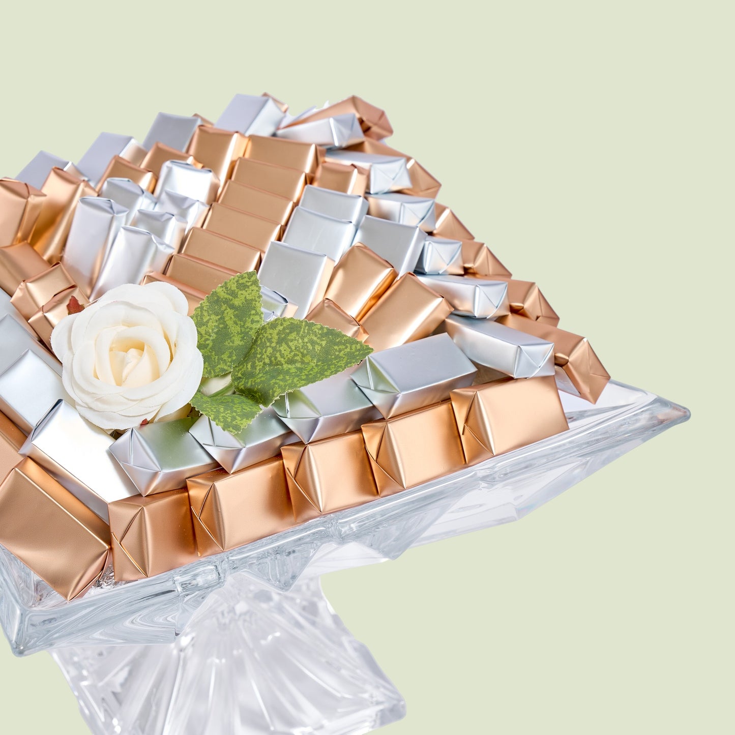 Crystal Bohemian Square Chocolate Gift | Luxury Gift Arrangement by Panache