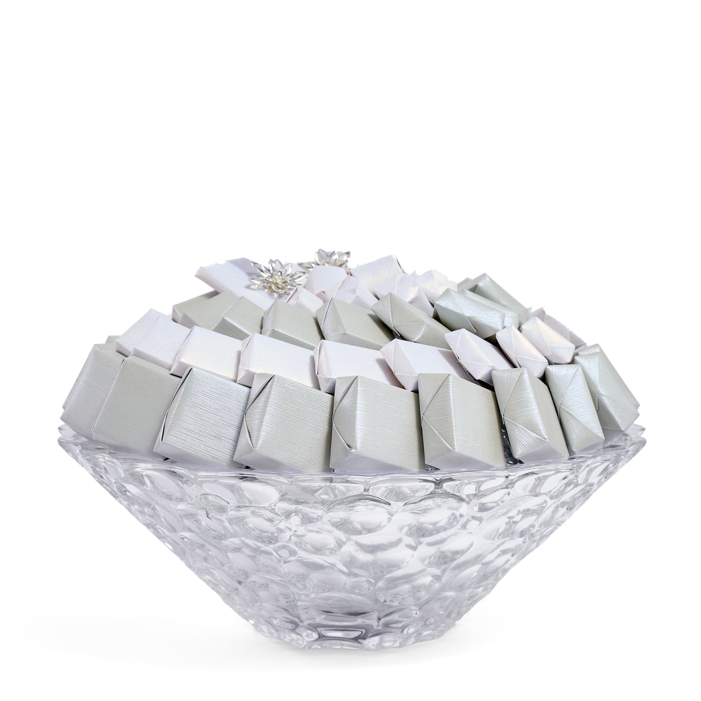 Crystal Bohemian White Round