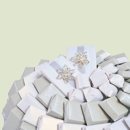 Crystal Bohemian White Round | Luxury Gift Arrangement by Panache