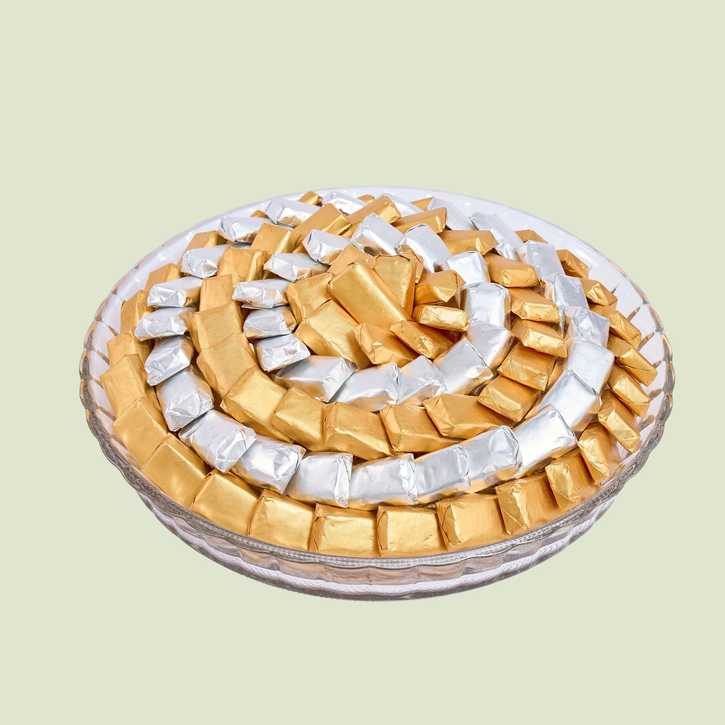 Glass Round Chocolate Gift | Luxury Gift Arrangement by Panache