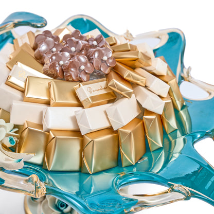 Murano Crystal Flowers Vase