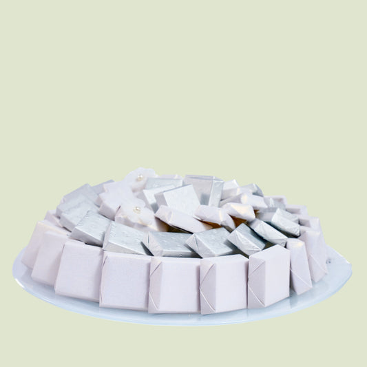 Murano Glass Flat White Chocolate Gift | Luxury Gift Arrangement by Panache