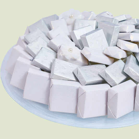 Murano Glass Flat White Chocolate Gift | Luxury Gift Arrangement by Panache