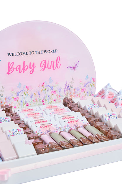 Baby Girl Wooden Tray