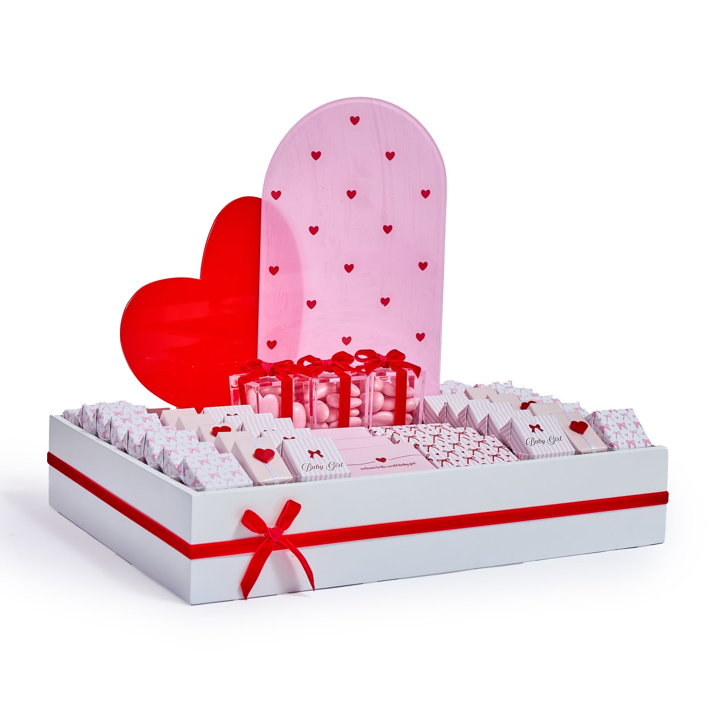 Baby Girl Love Wooden Tray