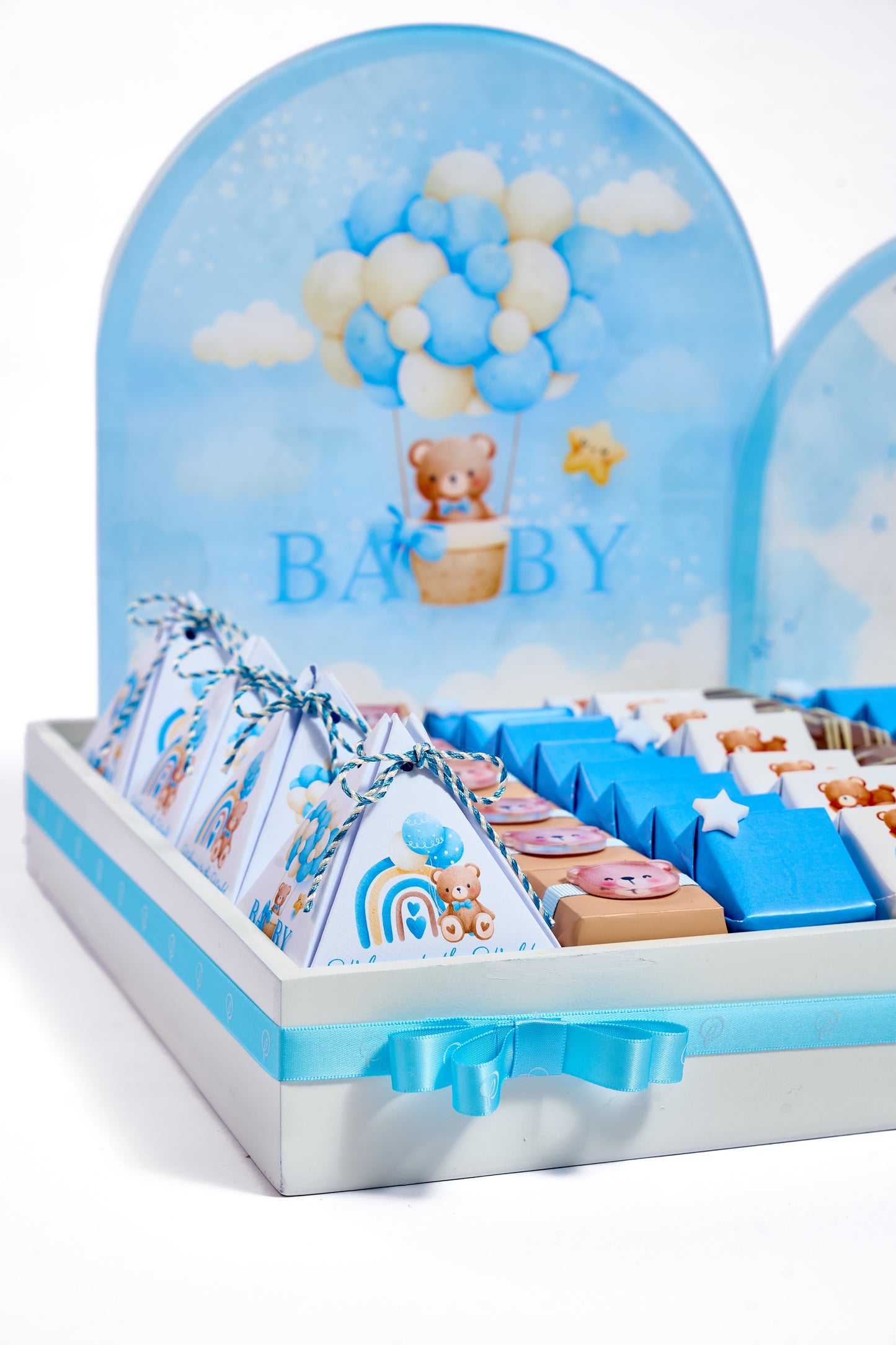 Baby Boy Teddy Wooden Tray