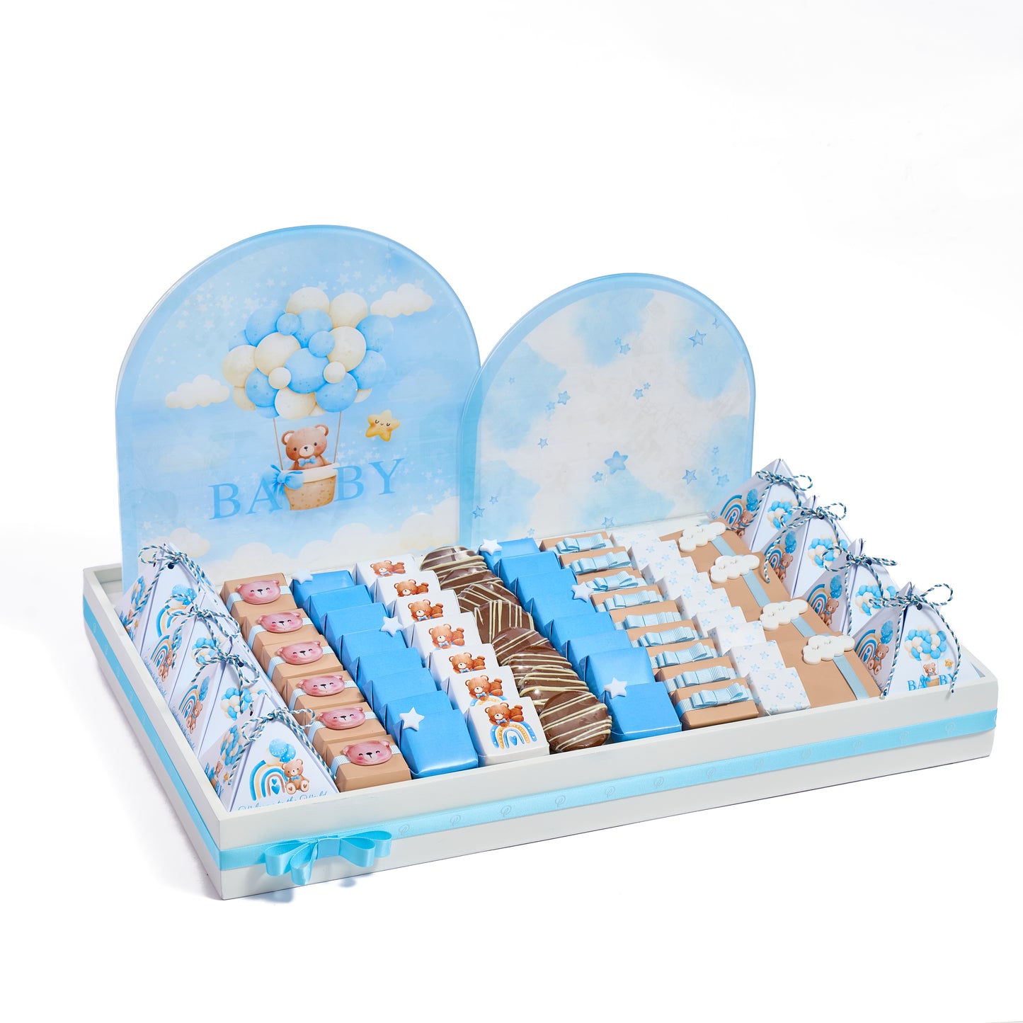 Baby Boy Teddy Wooden Tray