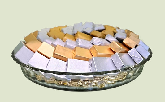 Elegant Glass Bowl Arrangement | Premium Wrapped Chocolate by Panache