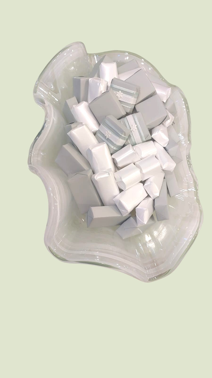 Pearl Wave Ceramic Bowl | Luxury Belgian Chocolate Arrangement