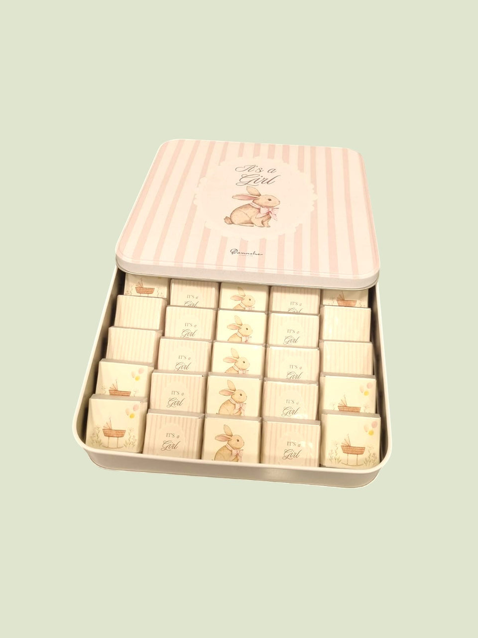 Luxury "It's a Girl" Baby Chocolate Arrangement Tin | Panache