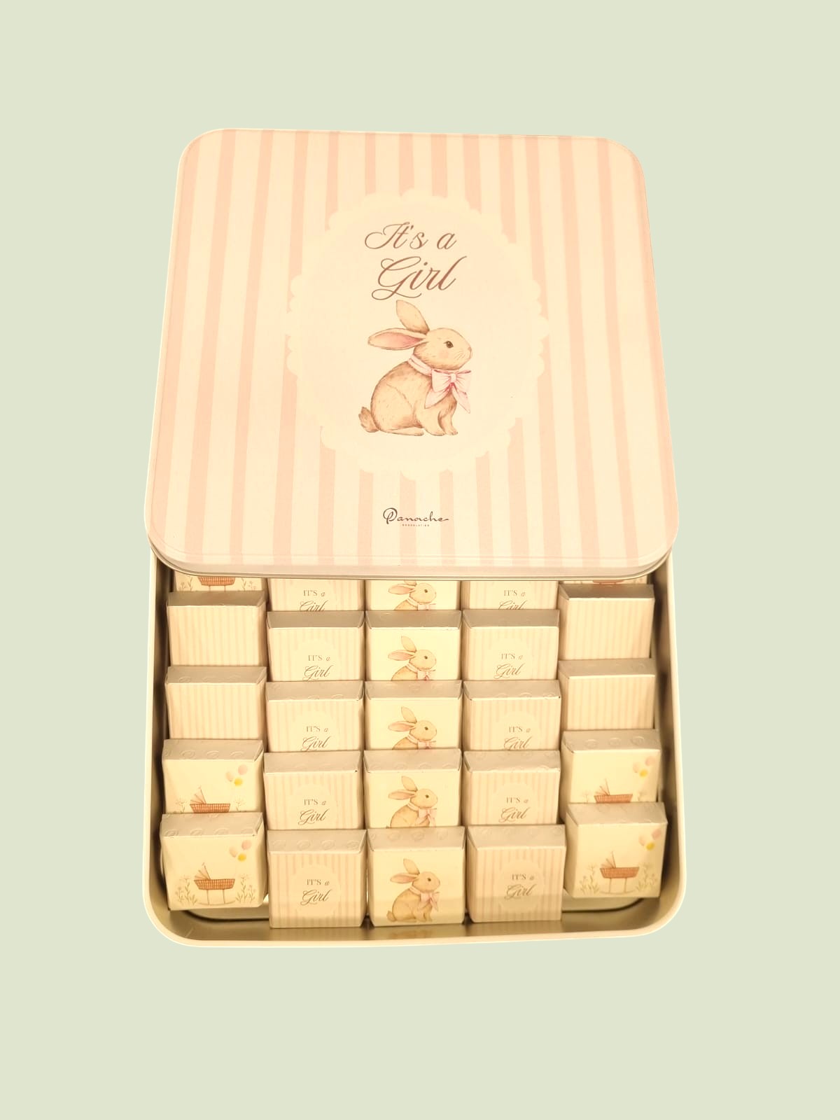 Luxury "It's a Girl" Baby Chocolate Arrangement Tin | Panache