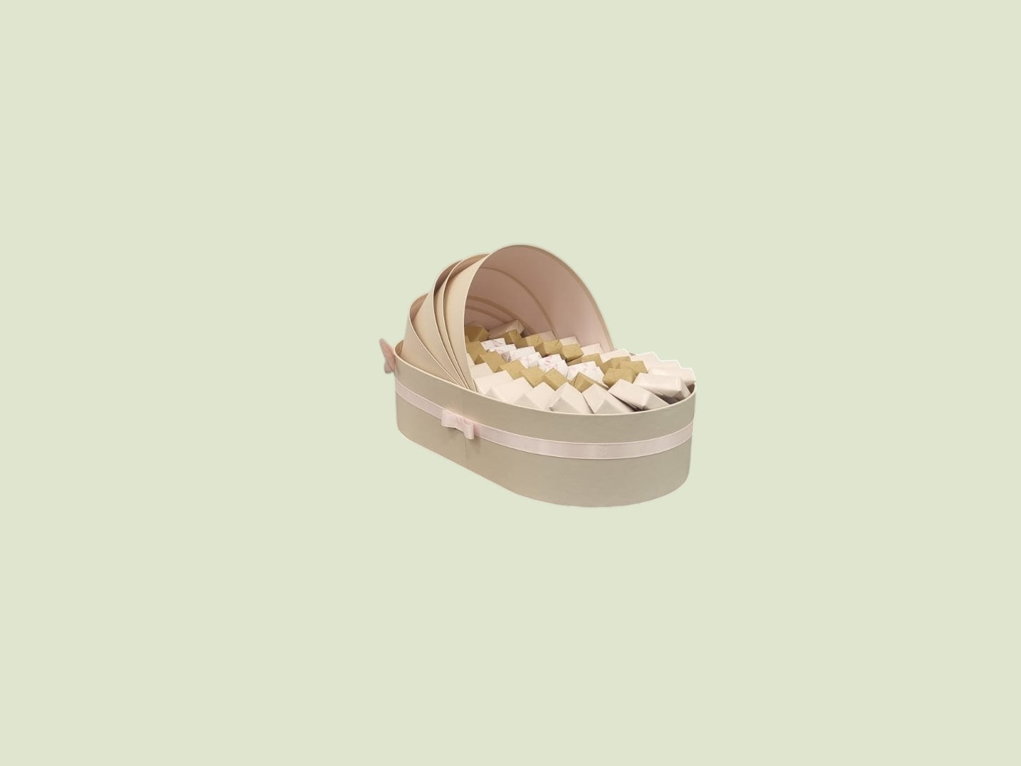 Luxury Baby Girl Cradle Chocolate Arrangement Box