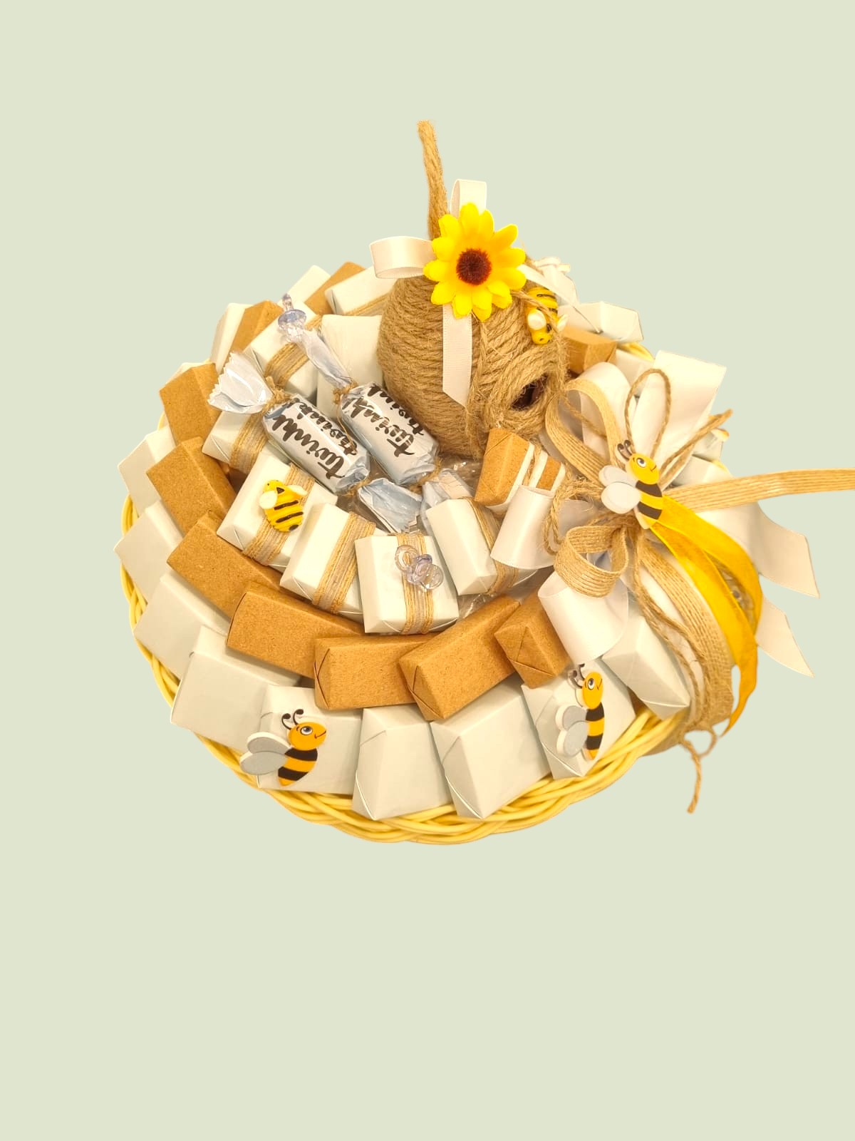 Premium Honeybee Artisanal Chocolate Gift Basket
